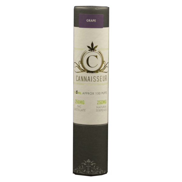 Cannaisseur – Disposable THC Distillate Pen – Grape 0.3ml | BC Weed Edible Canada