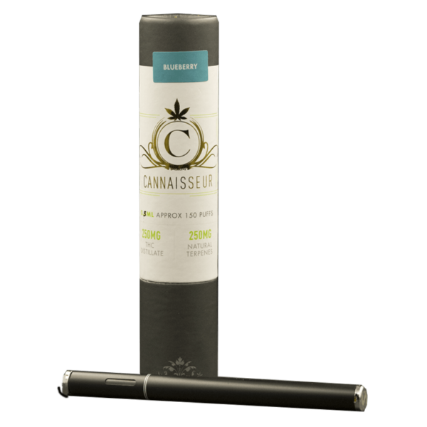 Cannaisseur – Disposable THC Distillate Pen – Blueberry 0.5ml | BC Weed Edible Canada
