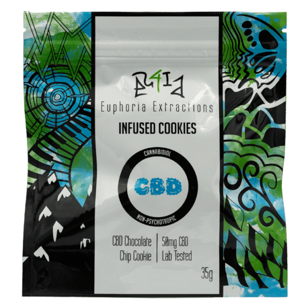 Euphoria Extractions – CBD Cookie – 50mg | BC Weed Edible Canada