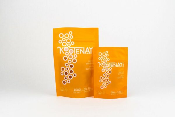 Kootenay Labs – Sativa Gummies – Apricot – 250mg THC | BC Weed Edible Canada