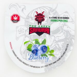 The Green Samurai – Blueberry Gummies – 150mg | BC Weed Edible Canada The Green Samurai – Blueberry Gummies – 150mg | BC Weed Edible Canada