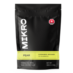 Mikro – THC Gummies – 100mg THC – Pear | BC Weed Edible Canada Mikro – THC Gummies – 100mg THC – Pear | BC Weed Edible Canada