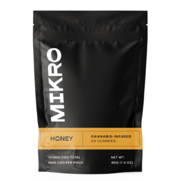 Mikro – CBD Gummies – 100mg CBD – Honey | BC Weed Edible Canada