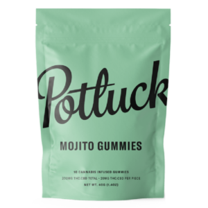 Potluck Extracts – Mojito Gummies (1:1) – 100mg THC / 100mg CBD | BC Weed Edible Canada Potluck Extracts – Mojito Gummies (1:1) – 100mg THC / 100mg CBD | BC Weed Edible Canada